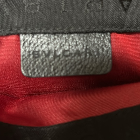 BVLGARI LOGO-MANIA CANVAS, LEATHER TOTE. EUC. - Picture 10 of 13